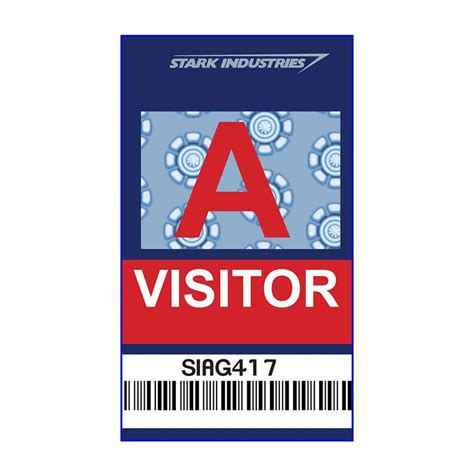 Stark Industries Visitor Id Badge Just 250 From Alien Graphics