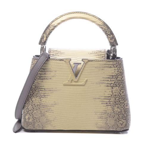 Louis Vuitton Lizard Ombre Capucines Mini Natural Fashionphile In