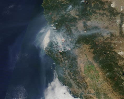 Blanket Of Smoke From Northern California Fires Nasa