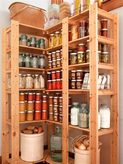16 ideas para mantener el orden en la despensa Pine Shelving Unit