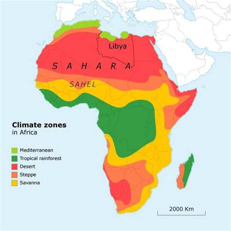 Zona Di Clima Africano Mappa Di Zone Climatiche In Africa