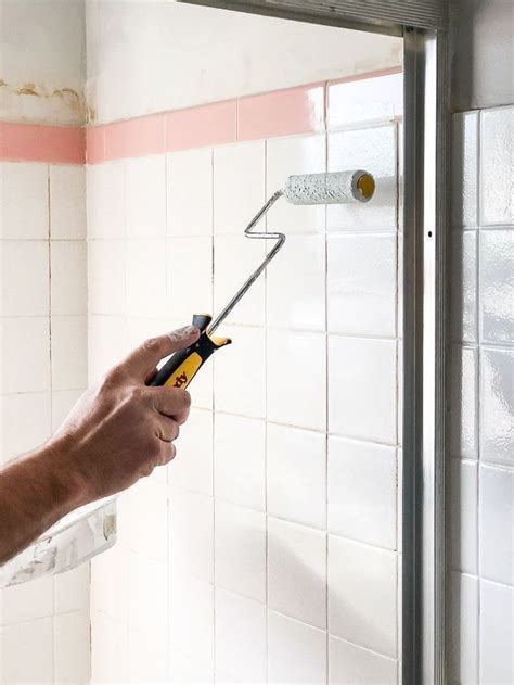 How To Paint Your Bathroom Tile The Easy Way It Only Costs The