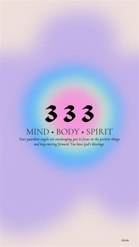 Angel Number 333 Aura Quotes Spiritual Wallpaper Mind Body Spirit