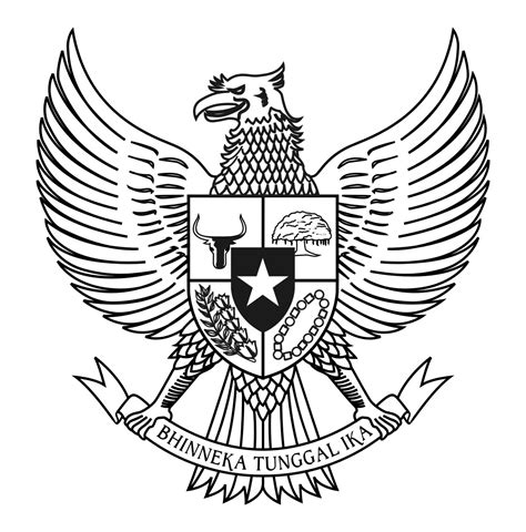 Garuda Pancasila Silhouette Logo Vector Cdr Blogovector Riset