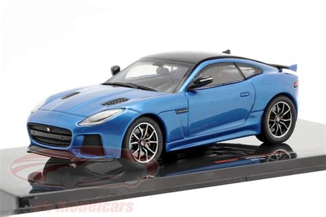 No accidents, 3 owners, personal use. Ixo 1:43 Jaguar F-Type SVR year 2016 blue metallic / black ...