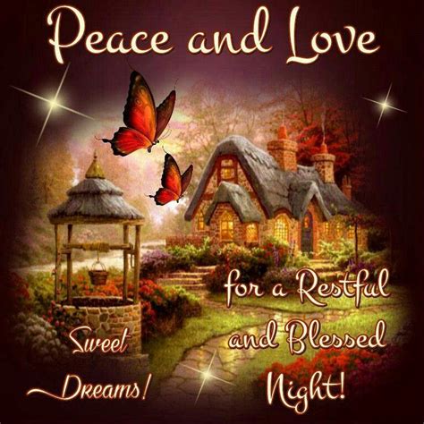 Peace And Love Good Night Greetings Good Night Messages Good Night