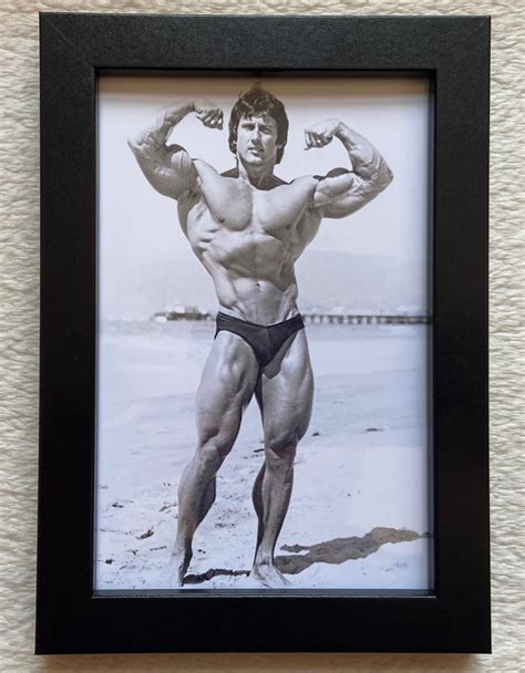 Frank Zane Bodybuilding Vintage Picture Print Framed Birthday Etsy