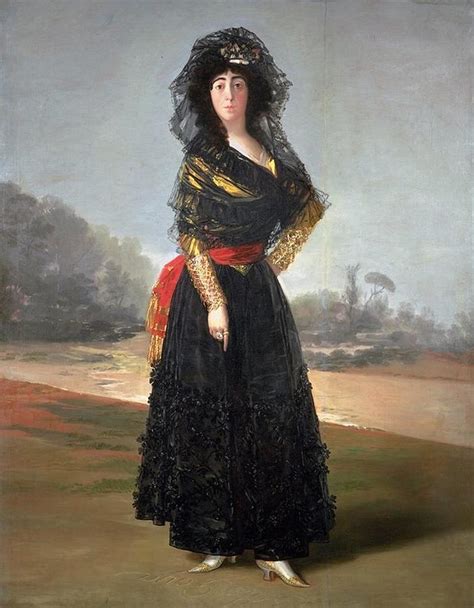 Francisco De Goya Mourning Portrait Of The Duchess Of Alba Painting