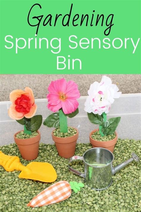 Vegetable And Flower Garden Sensory Bin So Easy