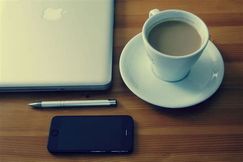 Free Picture Iphone Laptop Macbook Mobile Apple Business Coffee