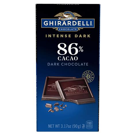 Ghirardelli Intense Dark Chocolate Bar 86 Cacao 317 Oz Bar Pick