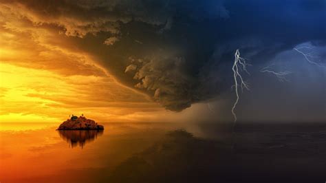 Sunset Storm Wallpapers Top Free Sunset Storm Backgrounds