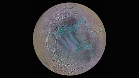 Enhanced View Of Enceladus South Pole The Planetary Society