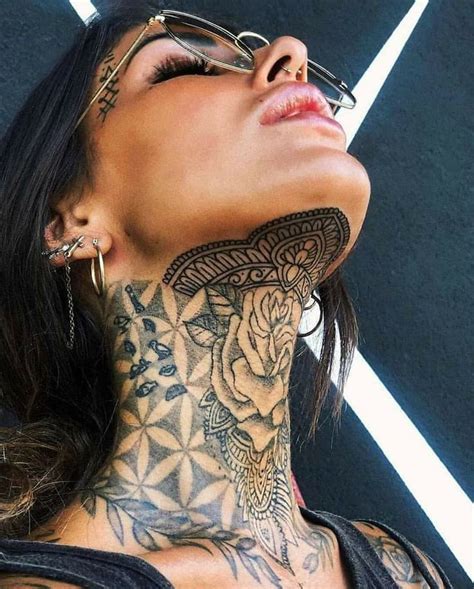 Pin By Lola Ruiz On Tattoos Girl Neck Tattoos Neck Tattoos Women Girl Tattoos