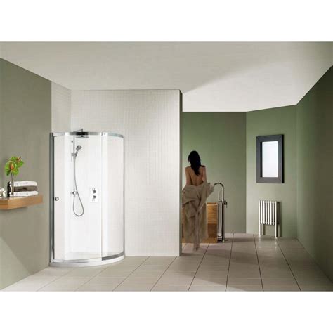 Matki Colonade Curved Corner Shower Enclosure With Shower Tray And Gla