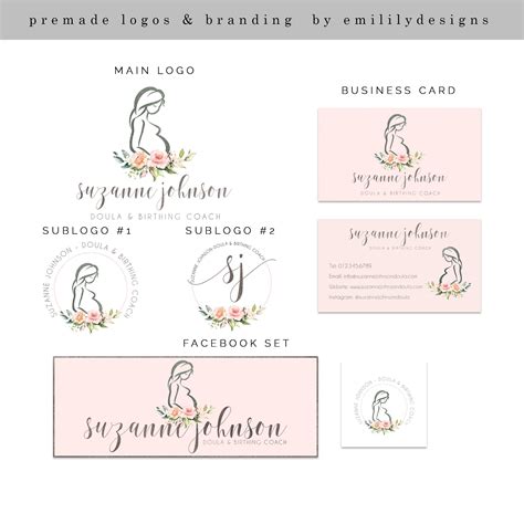Baby Logo Branding Kit Watermark Logo Business Logo Birthing Logo Logo