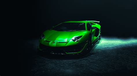 Green Lamborghini Aventardor Svj 4k Hd Cars 4k Wallpapers Images