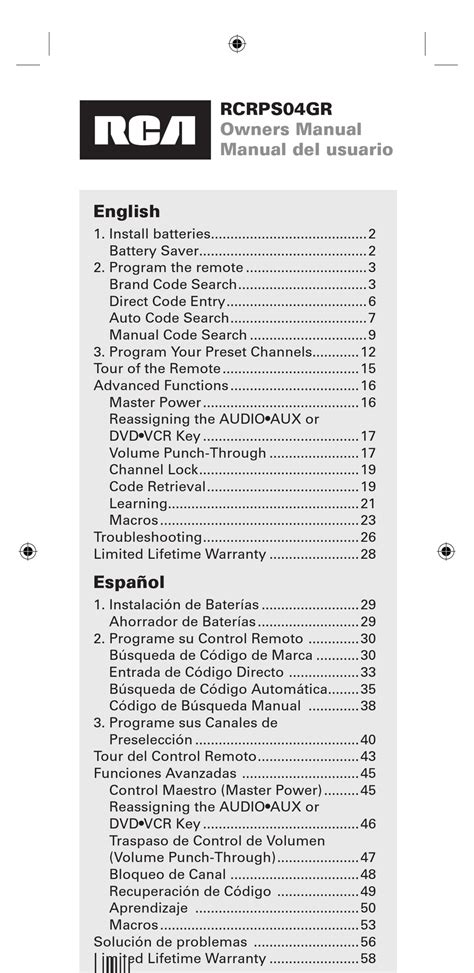 RCA RCRPS04GR MANUAL DEL USUARIO Pdf Download | ManualsLib