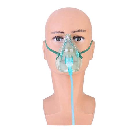 Pvc Medical Oxygen Face Mask High Concentration Mask Oxygen Delivery