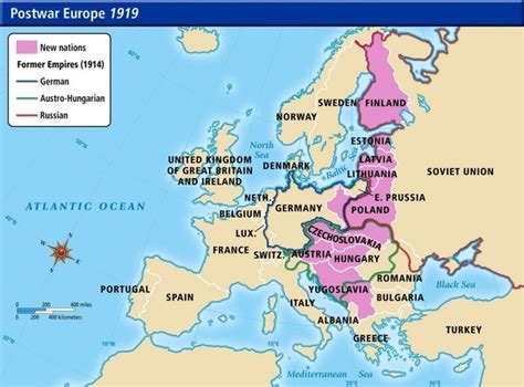 Map Of Europe After World War 1 Topographic Map Of Usa With States