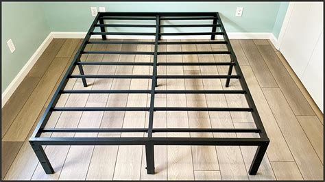 how to assemble an olee sleep metal bed frame youtube