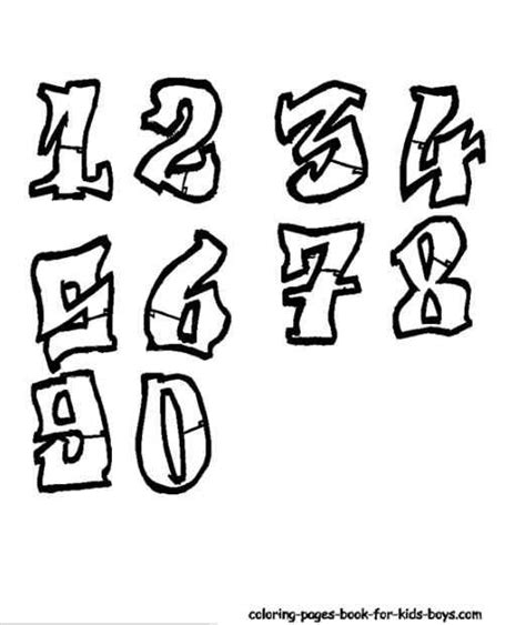 Permanent Link To Graffiti Sketches Numbers Letras Letras Grafiti