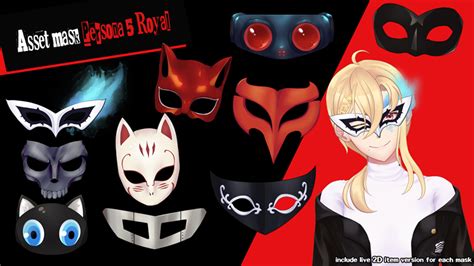 Persona 5 Royal Mask Asset Live 2d Item Include 月菓子 Tsukikashis
