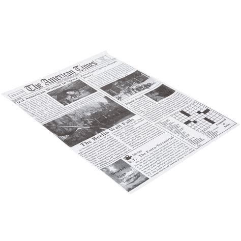 Choice 16 X 12 Newspaper Print Deli Sandwich Wrap Paper 2000case
