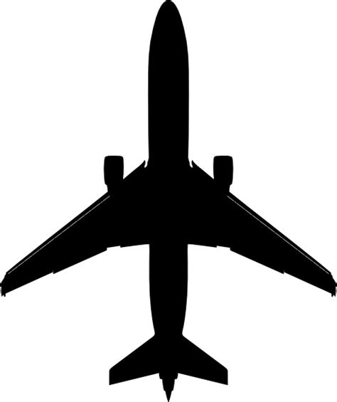 Boeing Plane Silhouette Clip Art Free Vector In Open Office Drawing Svg