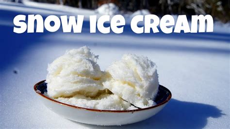 Snow Ice Cream Recipe You Made What Youtube