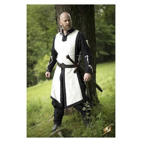 War Tabard White Coat Of Arms Tabard Medieval Larp Costume