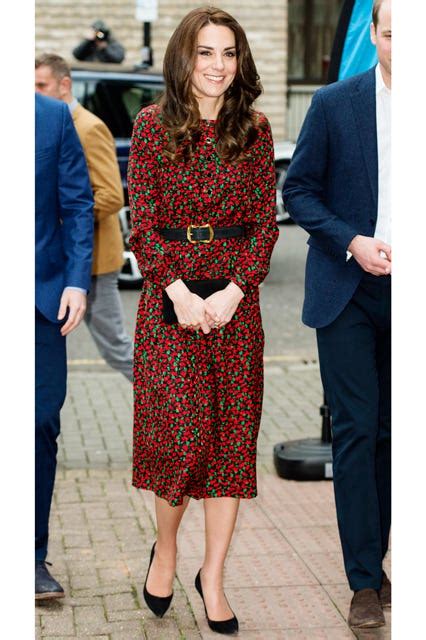Kate Middleton Red Christmas Dress Photo On Sale Now