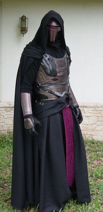 Star Wars Sith Dark Lord Darth Revan Cosplay Costume Uniform Cape Robe