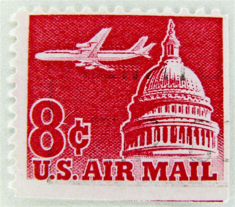 Fluidr Stamp Usa Air Mail 8c Poste Aérienne Bollo Us Postage Capitol