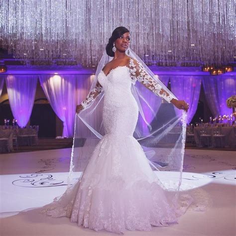 Custom Made Plus Size African Wedding Dress Off The Shoulder Long