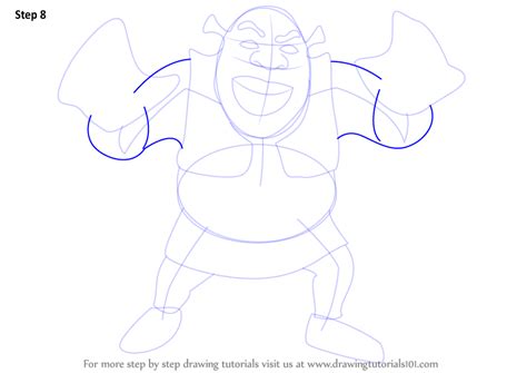 Learn How To Draw Shrek Grene Ogre Shrek Step By Step Drawing