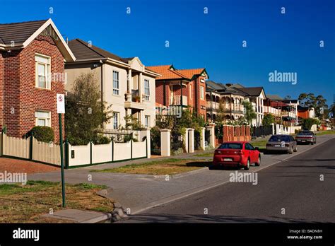 Residential Homes Australian Homes On An Housing Estatethe Location