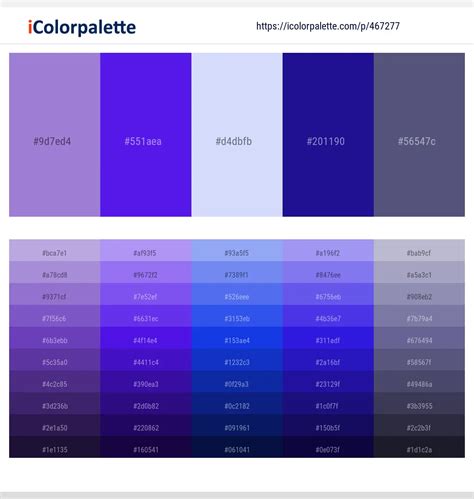 31 Latest Color Schemes With Medium Purple And Blue Violet Color Tone
