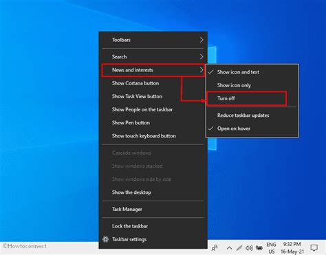 How To Show Or Hide News And Interests On Windows Taskbar