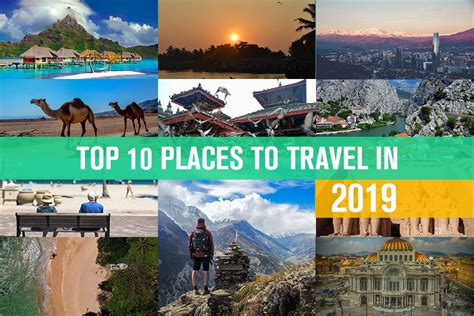 Top 10 Places To Travel In 2019 Wikye
