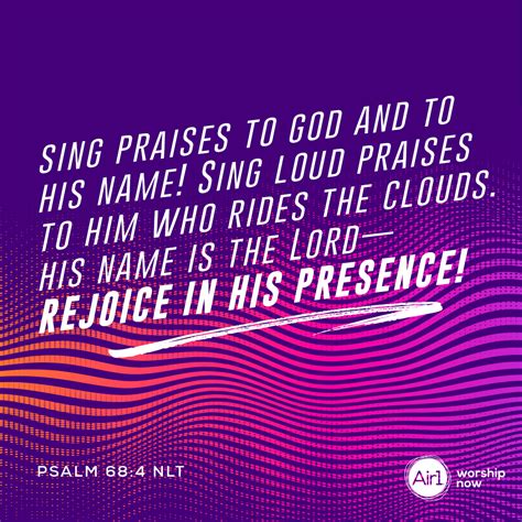Air1s Verse Of The Day Sing Praises To God And To His Name Sing Loud