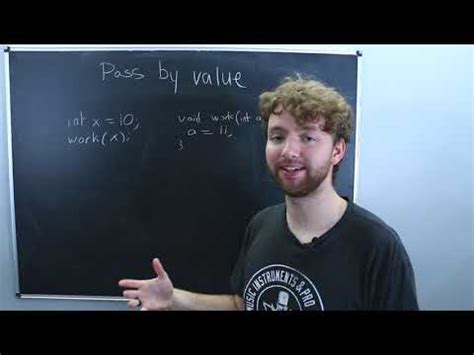 To pass the value by reference, argument reference is passed to the functions just like any other value. C++ Pass by Value, Reference, Pointer Explained - YouTube
