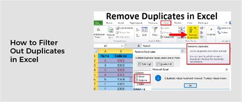 How To Filter Out Duplicates In Excel