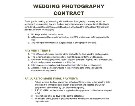 With 5 years experience in the industry, ensuring productivity in my craft whether it was full time in real estate, contracted for international i have produced numerous wedding videos and other side fun projects. Photography Contract Template | Photography Agreement - Bonsai