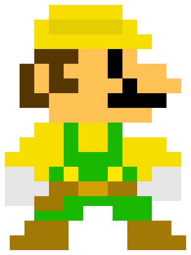 Bit Luigi Super Mario Maker Pixel Art Maker
