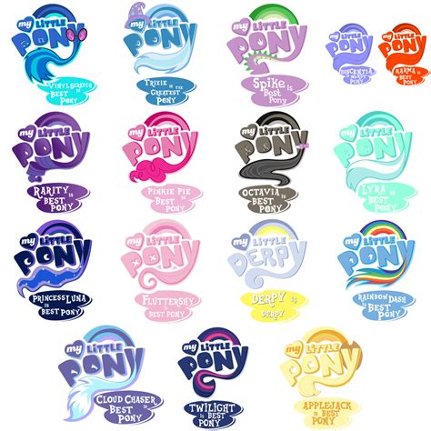 Source Best Pony Logos Spray Pack By Mrsilbarita On Deviantart