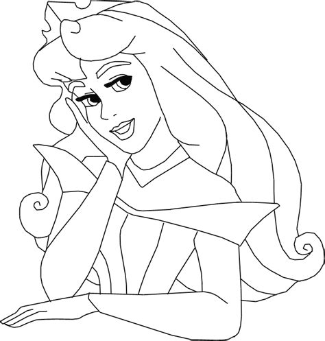 Sleeping Beauty Coloring Pages Cartoon