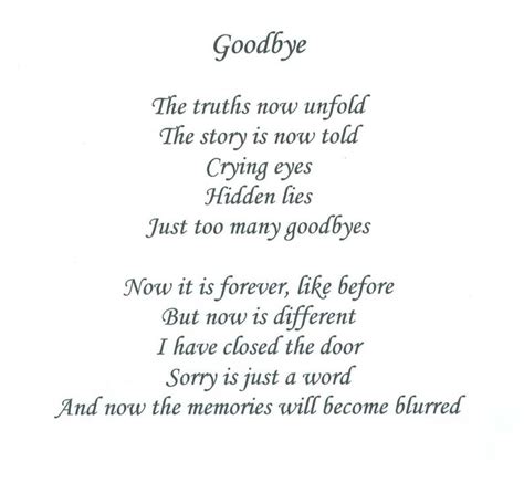 Dannysmemoir Goodbyes