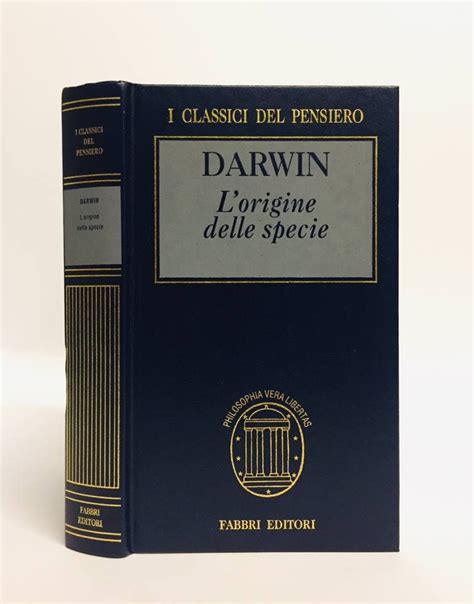 Lorigine Delle Specie Darwin Charles Fabbri 1996 Equilibri