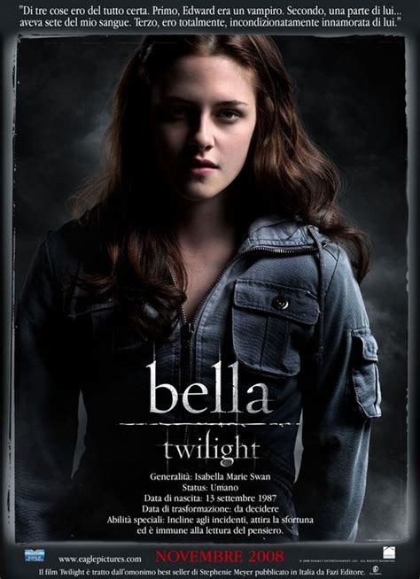 Bella swan has always been a little bit different. ｢ハリポタ｣が敵前逃亡？のヴァンパイア映画の超話題作｢トワイライト｣が、イタリアでキャラクター・ポスターをリリース ...